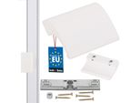 Kotarbau Maniglia Per Porta Da Balcone Maniglia Per Porta Da Balcone Alluminio Bianco Maniglia Per Porta Da Balcone Maniglia Per Porta Fumatori Sicura Look Maniglia Chiudi Guscio Maniglia Universale A Tirare