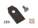 Lama In Acciaio Inossidabile 18 X 3,5CM Per Herkules G-Froce, Telsing 1000 1500 2000 Robot Rasaerba