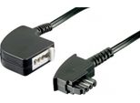 Goobay 50243 Prolunga TAE-F A 4 Poli, 6 M, Nera - Spina TAE-F > Presa TAE-F