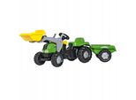 Rolly Toys Rollykid-X Trattore A Pedali Con Rimorchio + Caricatore Frontale, Età 2,5 - 5 Anni