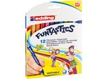 Edding 15 Penne In Fibra Per Bambini Funtastics Assortite (Confezione Da 12)