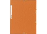 Cartella Exacompta A4+ Cartone Manila 400G Arancione Elastico 250 Fogli