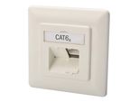 Scatola Di Giunzione Digitus Cat6A 2Xrj45 Schermato Da Incasso Bianco