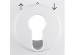 Berker 15068989 Placca Centrale Per Interruttore/Pulsante A Chiave Per Tende Bianco Polare, Lucido Berker S