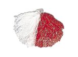 Pom Pom Bicolore Bianco/Rosso