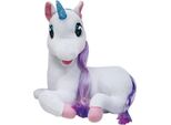 Redstring Peluche Unicorno Luna Cantastorie, Parla, Muove Gli Occhi, La Bocca E Il Corno Si Accende Dimian (RS412201) Redstring