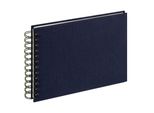 Walther Album A Spirale In Tela Blu Scuro 23X17 Cm 40 Pagine Bianche