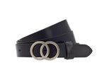 Vanzetti Pelle Cintura 28Mm Leather Belt W95 Black Nero