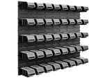 40 Scatole Impilabili Scaffale A Parete Coperchio In Plastica 96,5 X 78 Cm Portautensili Sistema Di Stoccaggio Per Officina Garage Scivolo Per Scatole Di Stoccaggio A Fronte Aperto