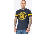 Maglietta Uomo Regular Fit Askerswell Navy/Yellow L Lonsdale