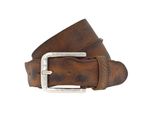 Vanzetti Pelle Cintura Denim Love 40Mm Full Leather Belt W110 Cognac Marrone