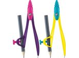 Maped 194102 Scatola Di Bussole Maped Study Fancy, 2 Pezzi, Colori Assortiti