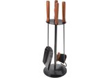 Aqbau Set 4 Pezzi Per Caminetto Set Per Caminetto Strumenti Per Caminetto Nero