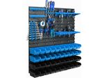 40 Scatole Impilabili Scaffale A Parete In Plastica 77 X 78 Cm Portautensili Sistema Di Stoccaggio Per Officina Garage Scaffale Aperto Scivolo Per Stoccaggio