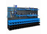 60 Scatole Impilabili Scaffale A Parete Plastica 154 X 78 Cm Portautensili Officina Garage Sistema Di Immagazzinamento A Fronte Aperto Scatole Di Immagazzinamento Scivolo