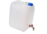 Serbatoio In Plastica Aqbau® Per Acqua Potabile Con Rubinetto In Ottone 20 Litri