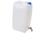 Aqbau® Serbatoio In Plastica Per Acqua Potabile Con Rubinetto In Ottone 30L