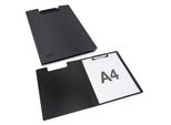 Rapesco® 1641 Klemmbrettmappe Germ-Savvy 1641 Din A4 Schwarz Kunststoff