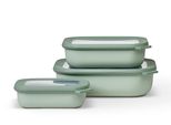 Mepal 106270094700 Mepal Frischhaltedosen-Set Cirqula GrüN 0,5/1,0/2,0 L, 1 Set