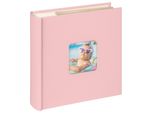 Walther Memo Album Slip-In Fun 200 Foto 10X15 Cm Rosa Punzonatura A Finestra