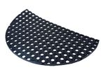 Aqbau® Tappeto In Gomma Ad Anello Tappeto In Gomma A Nido D'ape Zerbino Tappeto Per Pavimenti 45 X 75 Cm Semicircolare
