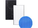 Set Di Filtri Sillar Per Il Set Di Depuratori D'aria Per Sharp, Set Di Filtri Di Ricambio Adatto A Sharp Kc-D60Eu - Hepa Fz-D60Hfe + Carbone Attivo Fz-D60Dfe + Umidificazione Fz-A61Mfr - Sostituisce