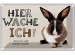 Vianmo Insegna Di Latta 12X18 Cm Hase Hier Wache Ich Eigene Gefahr