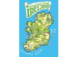 Vianmo Insegna In Legno 18X12 Cm Greetings From Ireland Landkarte