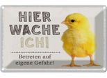 Vianmo Insegna Di Latta 12X18 Cm KüKen Hier Wache Ich Eigene Gefahr