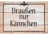 Vianmo Insegna In Legno 12X18 Cm DraußEn Nur KäNnchen Tee