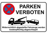 Vianmo Insegna In Legno 12X18 Cm Parken Parken Verboten Widerrechtlich