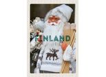 Vianmo Insegna In Legno 18X12 Cm Finnland Weihnachten Weihnachtsmann