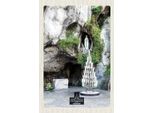 Vianmo Insegna In Legno 18X12 Cm Frankreich Lourdes Jesus Kerzen
