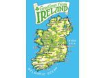 Vianmo Insegna In Legno 30X20 Cm Greetings From Ireland Landkarte
