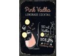 Vianmo Insegna In Legno 18X12 Cm Pink Vodka Cocktail Recipe
