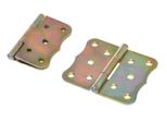 Aqbau® Cerniere Arrotolate 100 X 85 Mm Mezza Larghezza Cerniere Per Mobili Cerniera Per Casse Retro 2 Pezzi