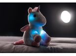 Unicorno Sognatore Con Ali Peluche 38 Cm A Batteria Con Luci E Suoni