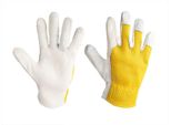 Guanti Da Lavoro In Pelle Di Capra + Rete, Taglia 9, Giallo