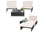 Mobili Da Giardino Poltrona Set Di Sedute Set Da Salotto In Polyrattan Set Da Pranzo Nero
