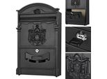 Cassetta Postale Letterbox Cassetta Postale Da Parete Post 3D Vintage Antico Nero