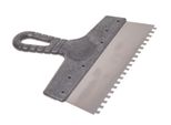 Aqbau® Spatola Dentata Spatola Per Adesivi Spatola Larga Spatola In Acciaio Inox 250 Mm 6X6