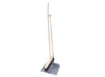 Aqbau® Set Scopa E Paletta I Set Per Spazzare In Piedi In Legnoi Set Per Spazzare Grigio