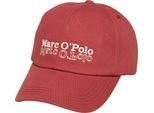 Marc O'polo Cap Woven Cotone Cap Tall Poppy Rosso Scuro
