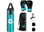 Costway Set Di Sacchi Da Boxe Da 10 Kg Con Riempimento Intercambiabile Verde