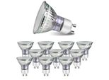 Zmh Lampadina 10 GU10 Bianco Caldo 3,5W Lampadina A Risparmio Energetico Led Sostituisce 40W 3000K Angolo Di Fascio 110° Spot Riflettore Lampadina Lampadina Faretto Faretto