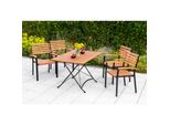 Merxx Schlossgarten Set 5Tlg. Tisch Klapptisch
