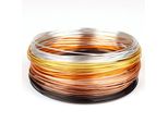 Set Di Fili Per Gioielli Golden Autumn - 6 Colori Su Rotoli (5 M Ciascuno) - Filo Artigianale Ø 1 Mm