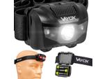 Vayox Latarka CzołOwa Led VA0178 | 100Lm | 2X Led | Lekka | 4 Modalità | 3X Aaa | Czarna