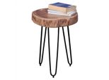 Wohnling Tavolino In Legno Massiccio Di Acacia 35 X 35 Cm WL1.549