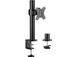Logilink - Supporto Da Tavolo Per Display Lcd - Acciaio - Nero - Dimensioni Schermo: 43,2-81,3 Cm (17"-32"")"